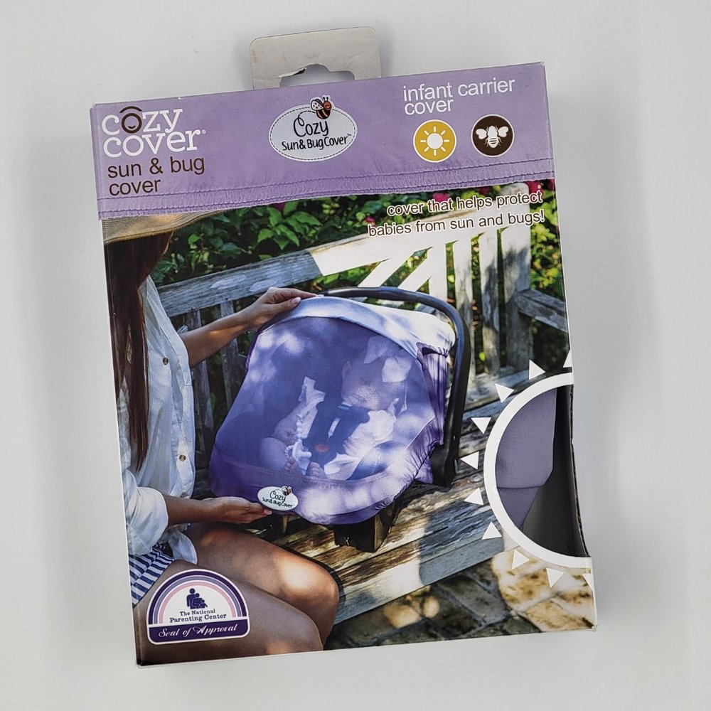 Cozy Cover Sun & Bug cover infant carrier cover Orange or purple